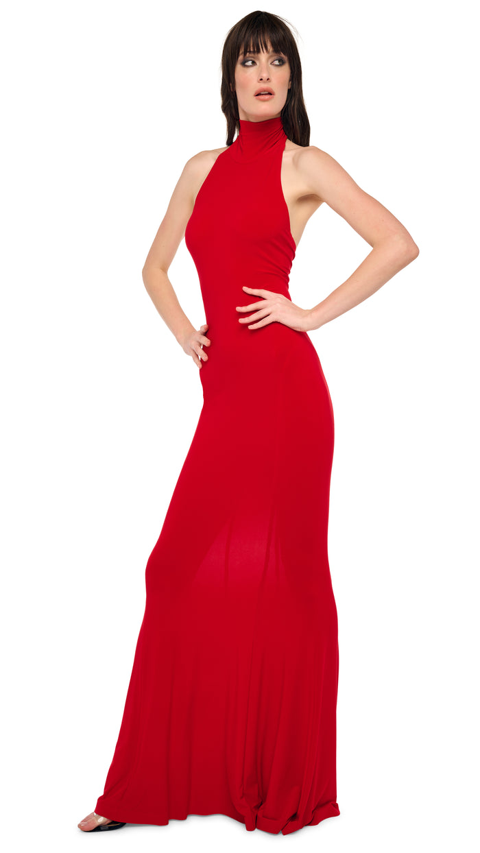 HALTER TURTLE FISHTAIL GOWN #6