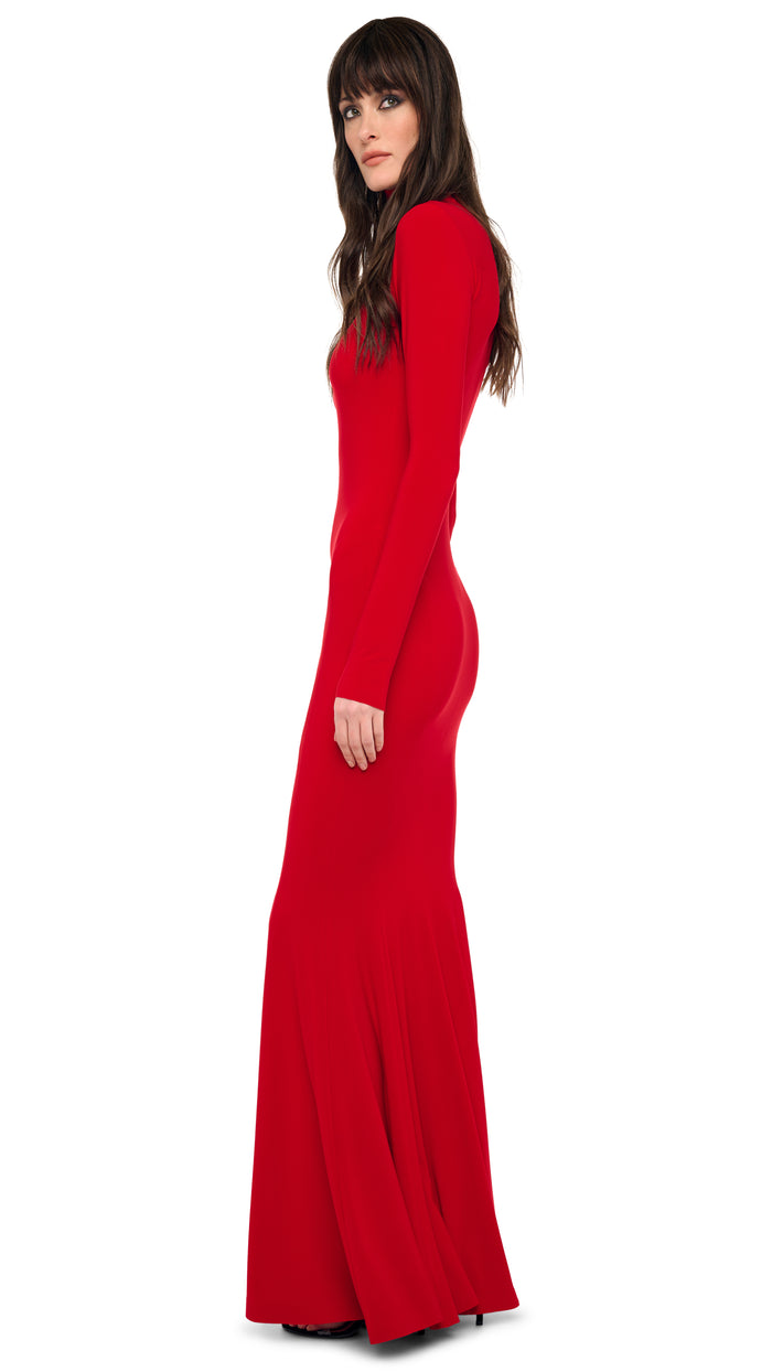 LONG SLEEVE TURTLE FISHTAIL GOWN #2