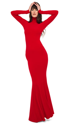 LONG SLEEVE TURTLE FISHTAIL GOWN #4 Thumbnail