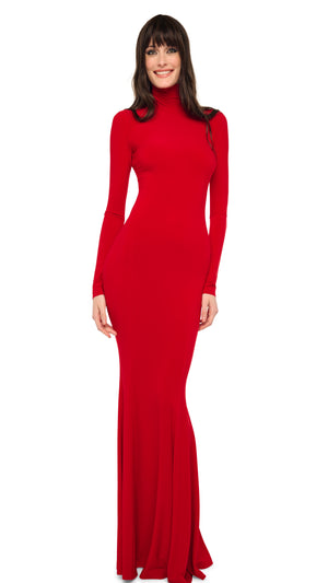 LONG SLEEVE TURTLE FISHTAIL GOWN #1 Thumbnail
