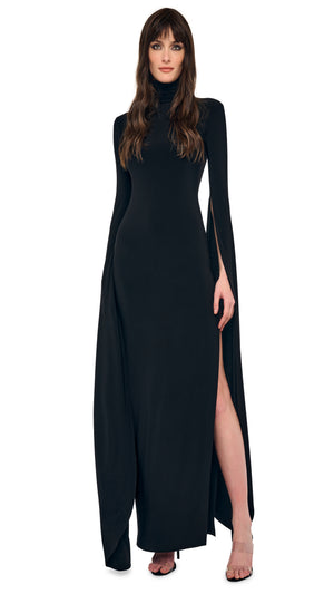 OPEN BACK RIBBON SLEEVE TURTLE GOWN #1 Thumbnail