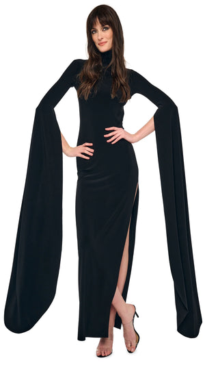OPEN BACK RIBBON SLEEVE TURTLE GOWN #4 Thumbnail
