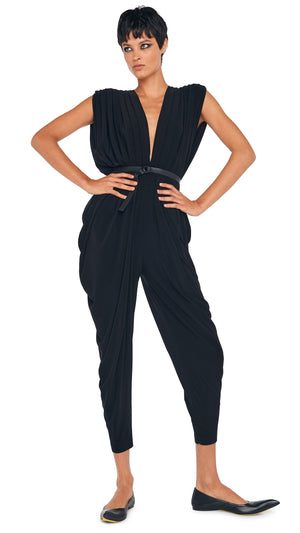 SQUARE SLEEVE WATERFALL JUMPSUIT #5 Thumbnail