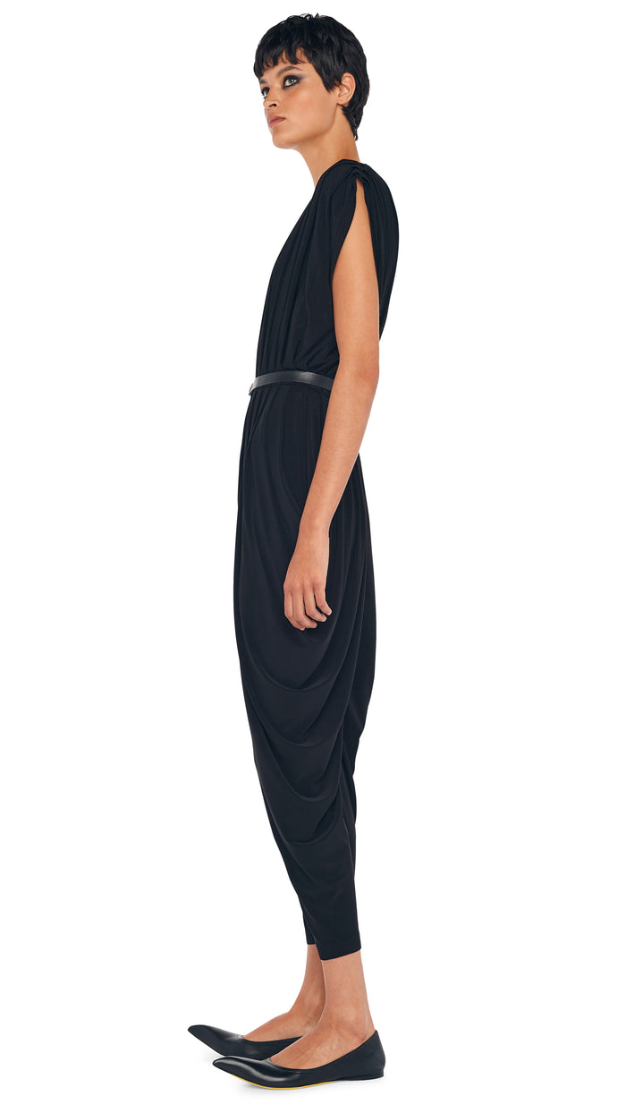 SQUARE SLEEVE WATERFALL JUMPSUIT #2