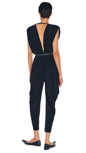 SQUARE SLEEVE WATERFALL JUMPSUIT #3 Thumbnail