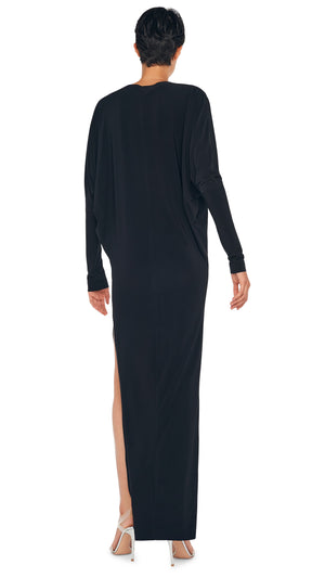 DOLMAN WRAP GOWN W/ SIDE SLIT #5 Thumbnail