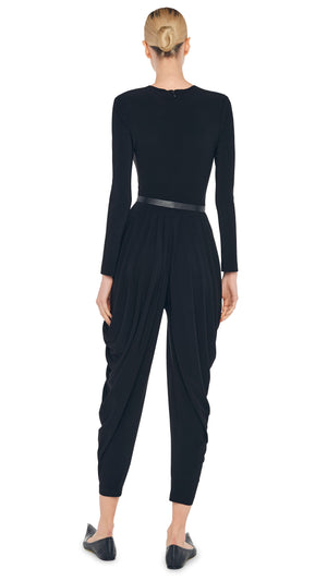 WATERFALL JUMPSUIT W/ MESH INSERT #3 Thumbnail