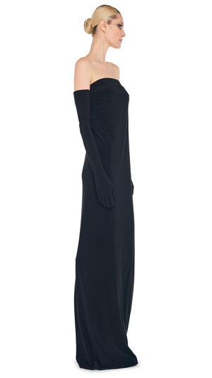 STRAPLESS TAILORED SIDE SLIT GOWN #4 Thumbnail