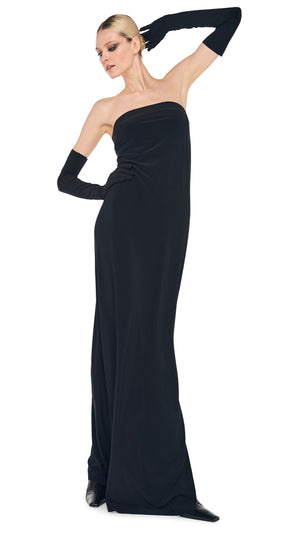 STRAPLESS TAILORED SIDE SLIT GOWN #8 Thumbnail