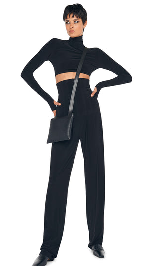 HIGH WAIST TAILORED PLEAT PANT #6 Thumbnail