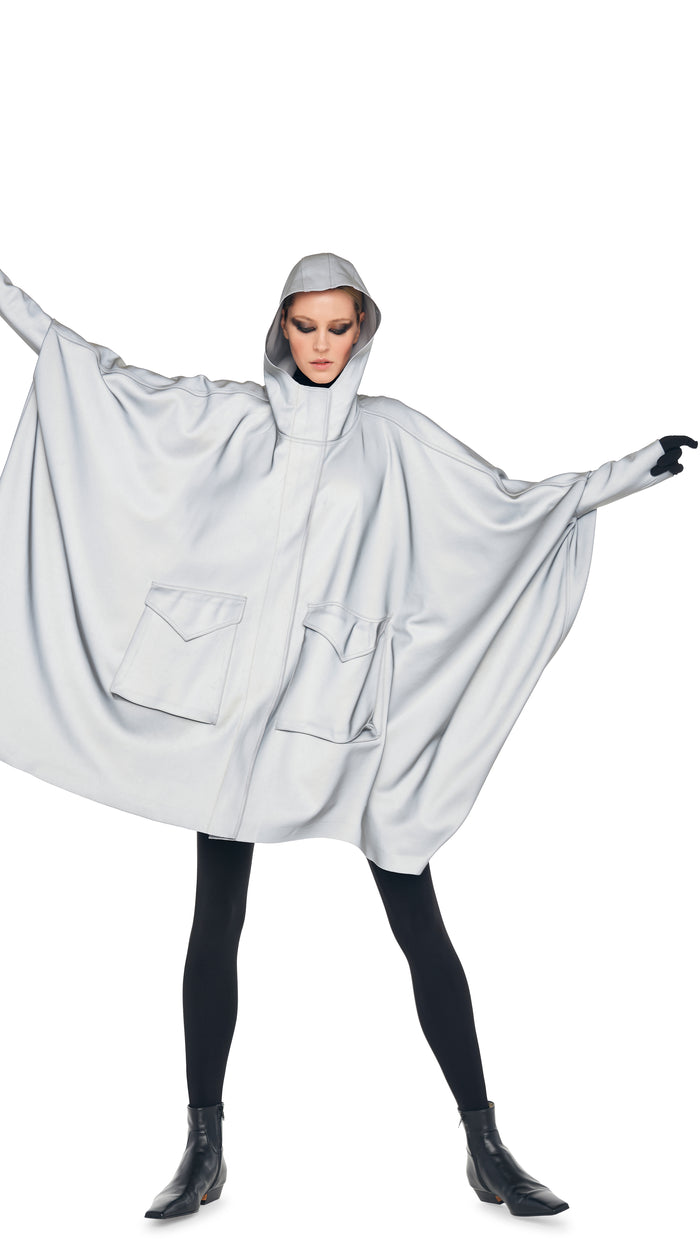 HOODED PONCHO #12