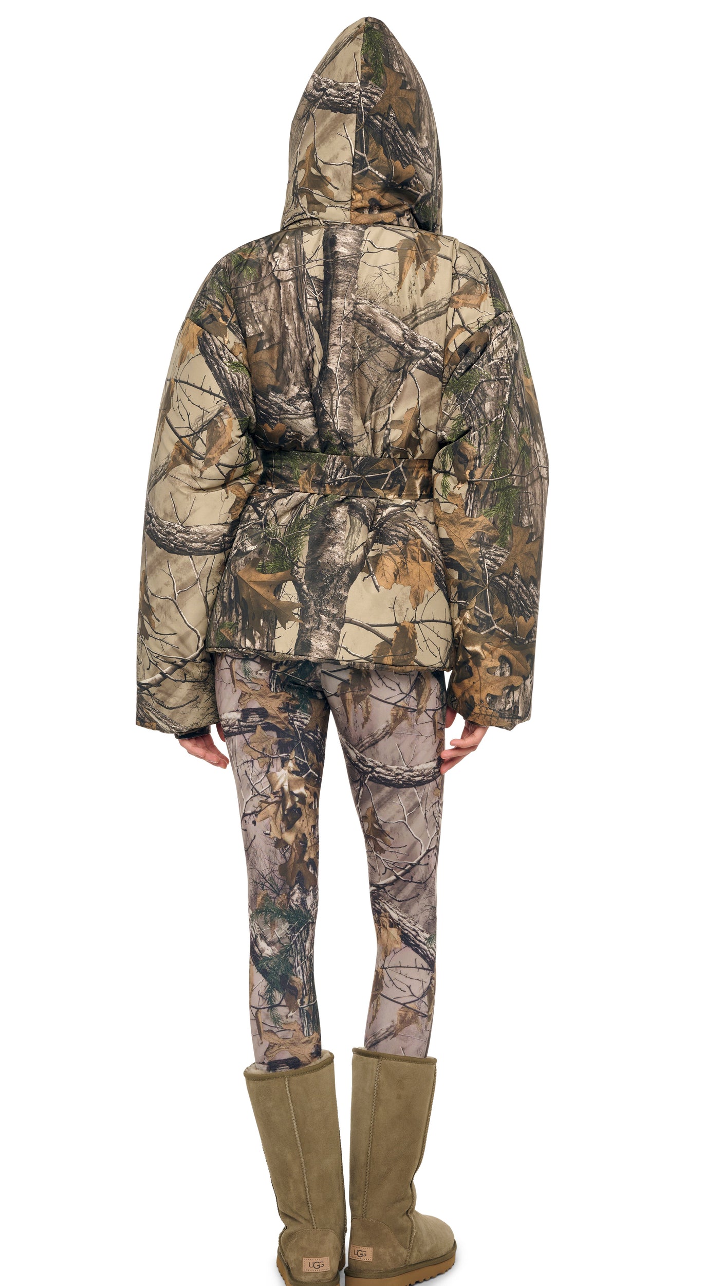 Jacket Sleep Tree HOODED SLEEPING BAG JACKET W/ DRAWSTRINGS – Trees – Norma Kamali