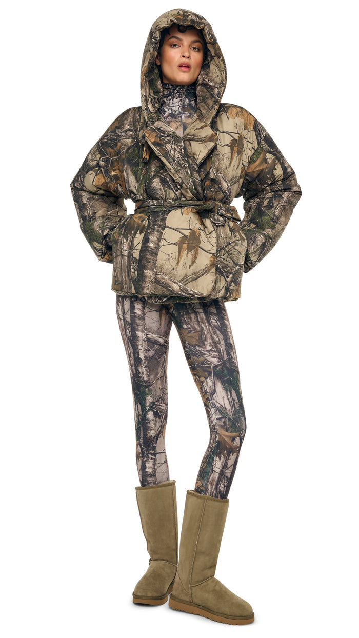 Jacket Sleep Tree HOODED SLEEPING BAG JACKET W/ DRAWSTRINGS – Trees – Norma Kamali