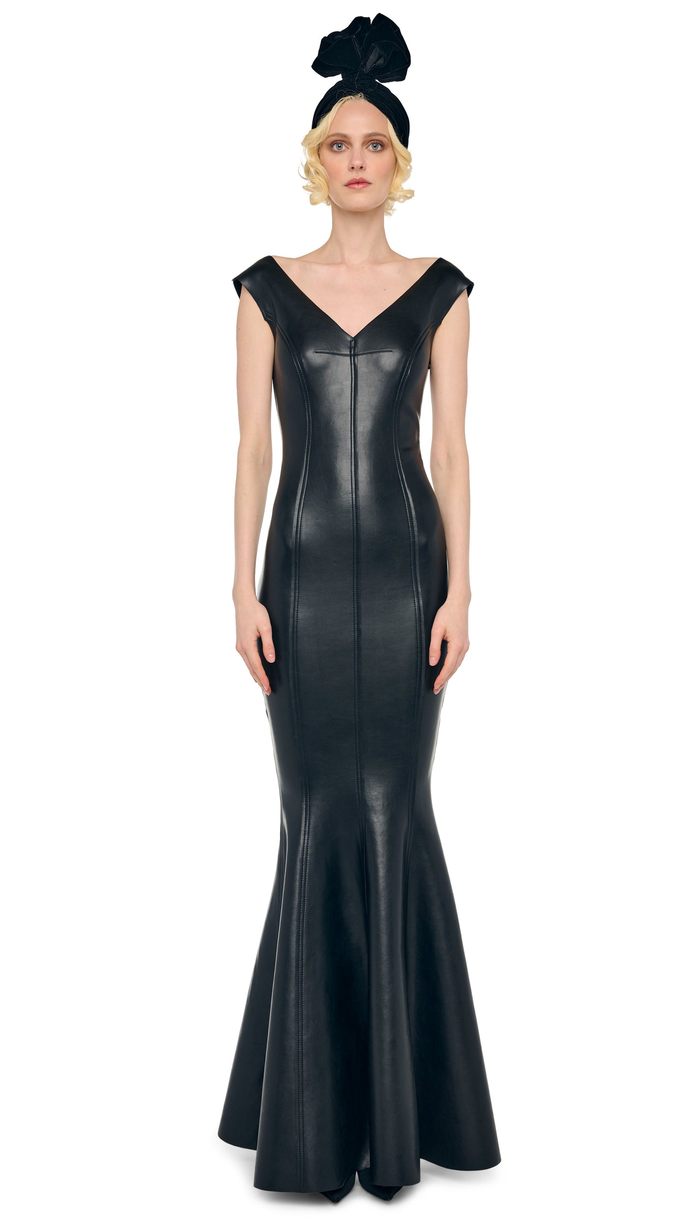 GRACE FISHTAIL GOWN Black Norma Kamali GRACE FISHTAIL GOWN Black Norma Kamali