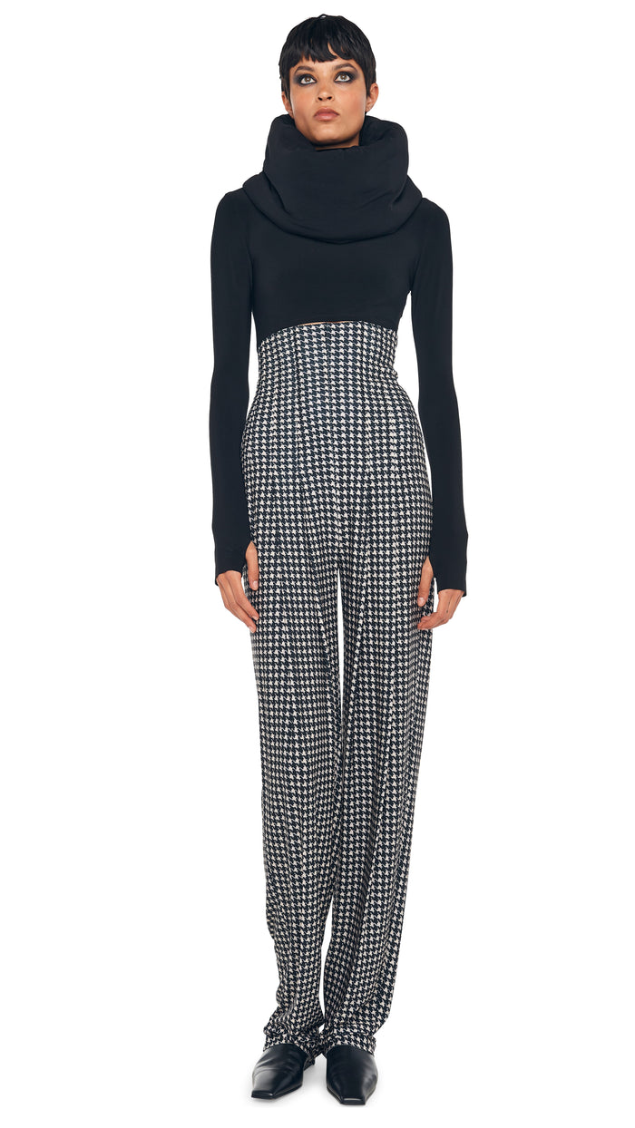 HIGH WAIST TAILORED PLEAT PANT #1