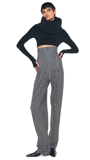 HIGH WAIST TAILORED PLEAT PANT #5 Thumbnail