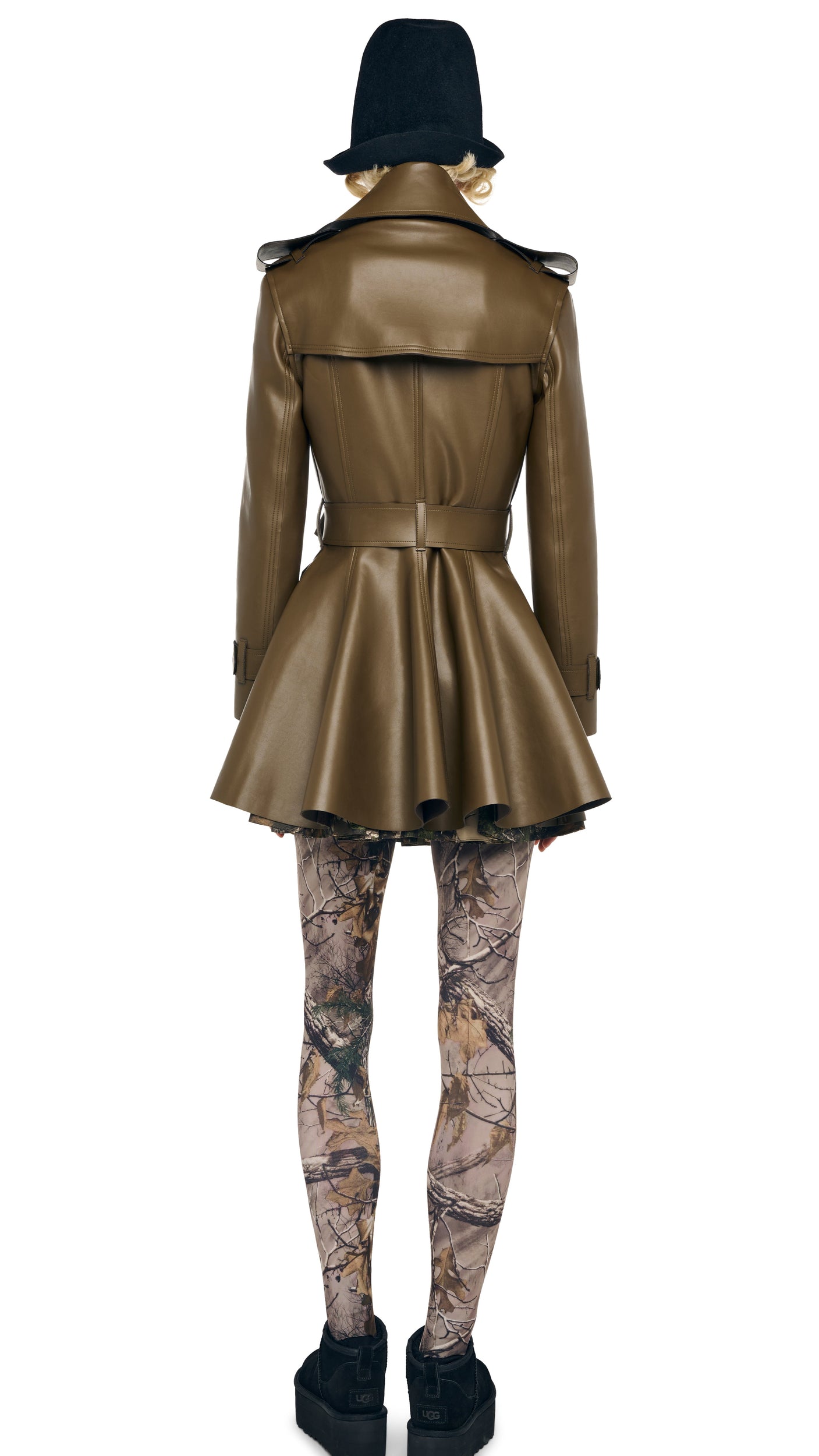 short trench dress Dust & Daring Short Sleeve Trench Style Dress