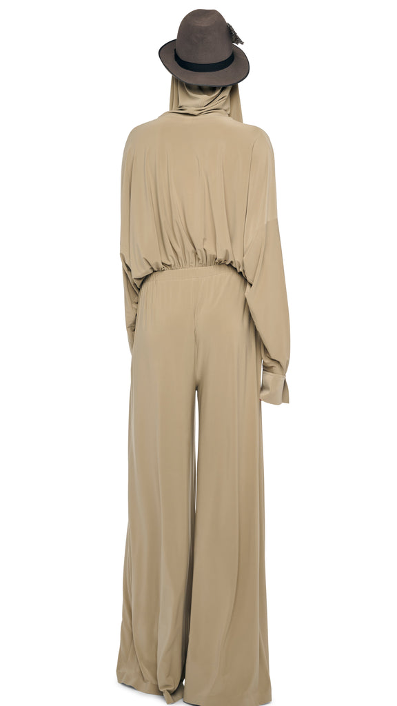 HOODED SUPER OS BF NK SHIRT BODYSUIT – Elm – Norma Kamali