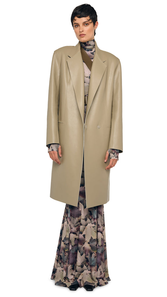 OS DOUBLE BREASTED JACKET – Elm – Norma Kamali