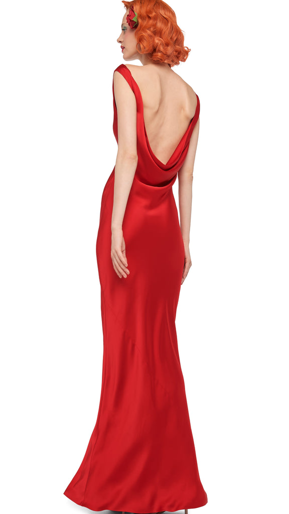 norma kamali dress red HOT LOOKS The dress is unlined and should be machine washed. Norma Kamali - Maria Satin