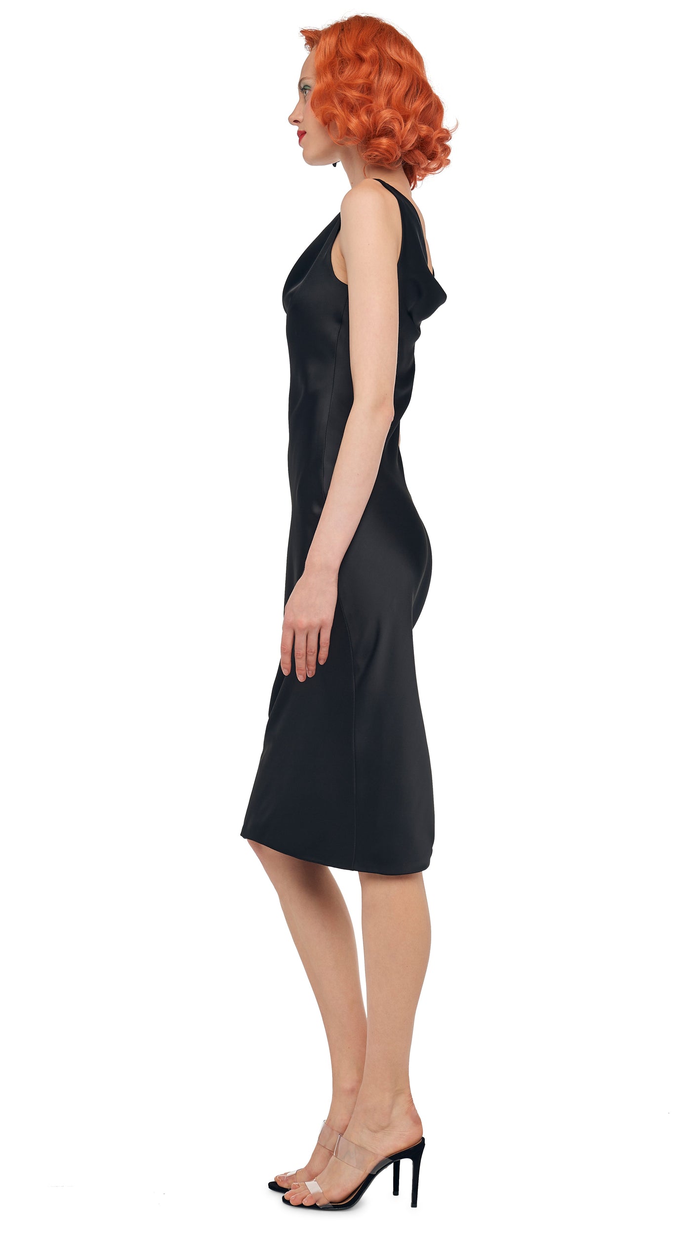 Norma Kamali Maria Dress Below Knee - Black / Size XXS Norma Kamali Maria Dress Below Knee - Black / Size XXS