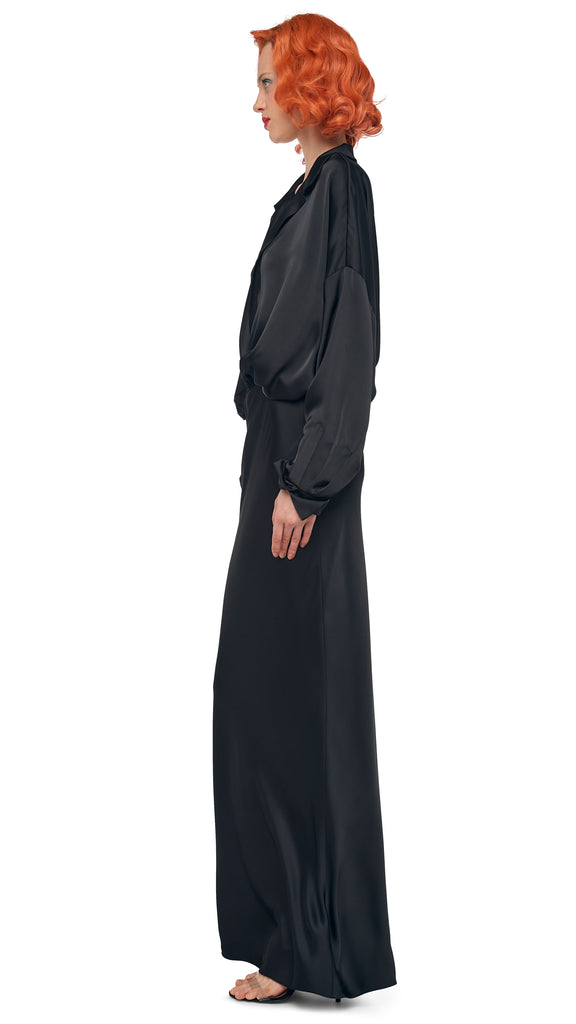 BIAS OBIE SKIRT – Black – Norma Kamali