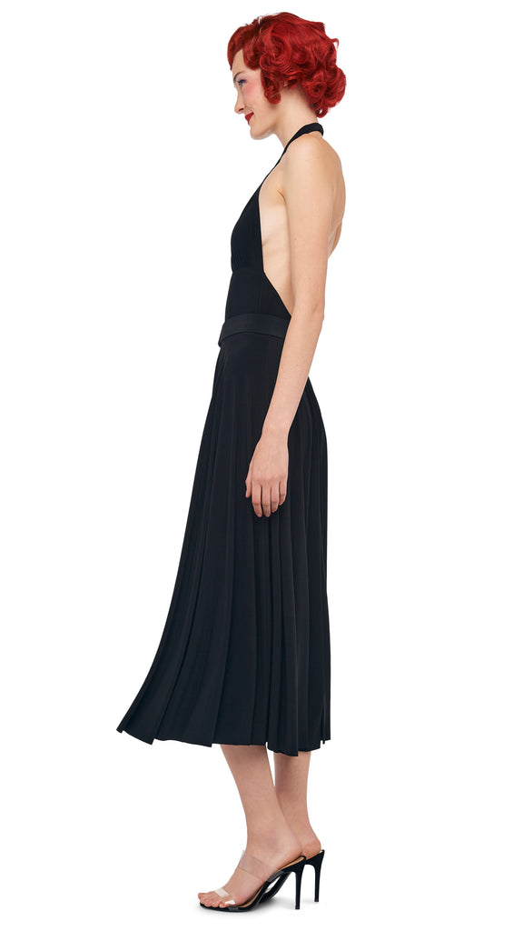 CROSS HALTER MIO – Black – Norma Kamali