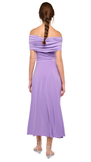COWL HOODED FLARED DRESS #3 Thumbnail