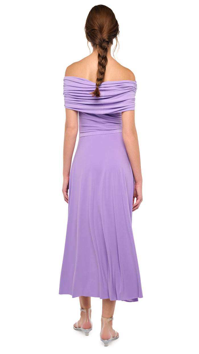 COWL HOODED FLARED DRESS #3