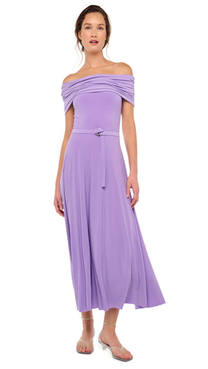 COWL HOODED FLARED DRESS #4 Thumbnail