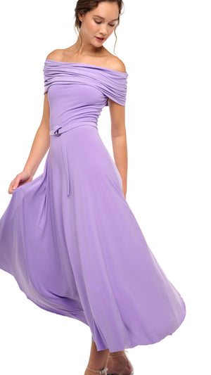 COWL HOODED FLARED DRESS #6 Thumbnail