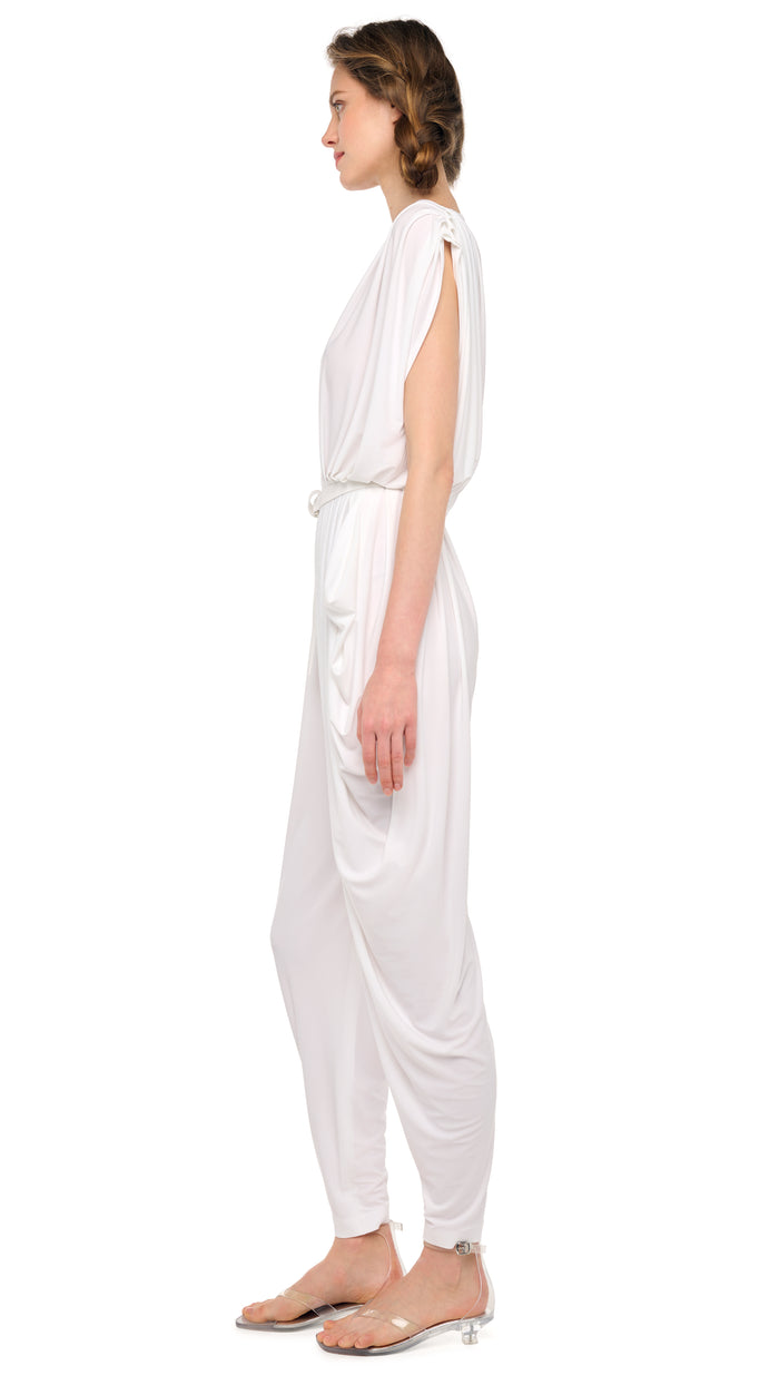SQUARE SLEEVE WATERFALL JUMPSUIT #2