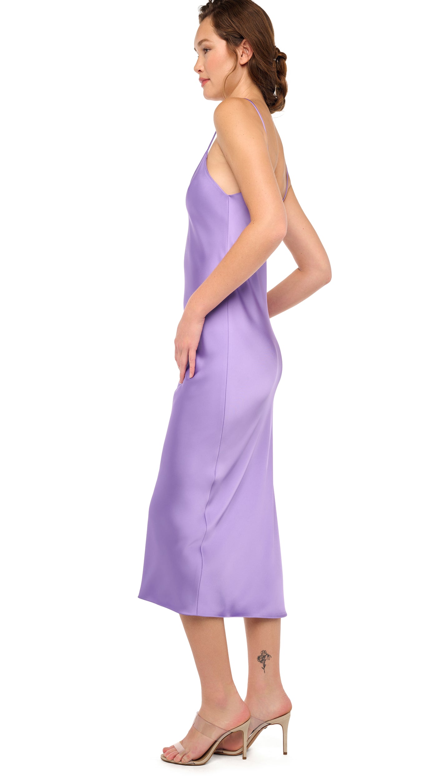 BIAS SLIP DRESS – Lavender – Norma Kamali