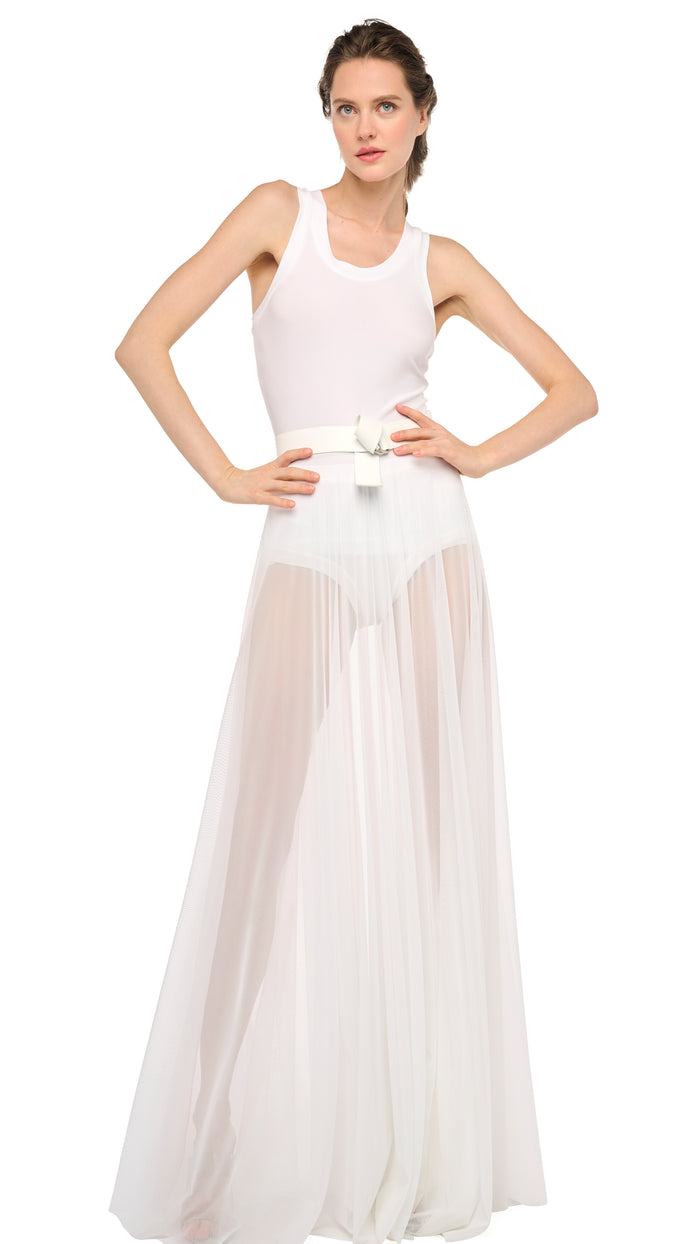 FLARED SKIRT TO FLOOR WITH PANTY #5
