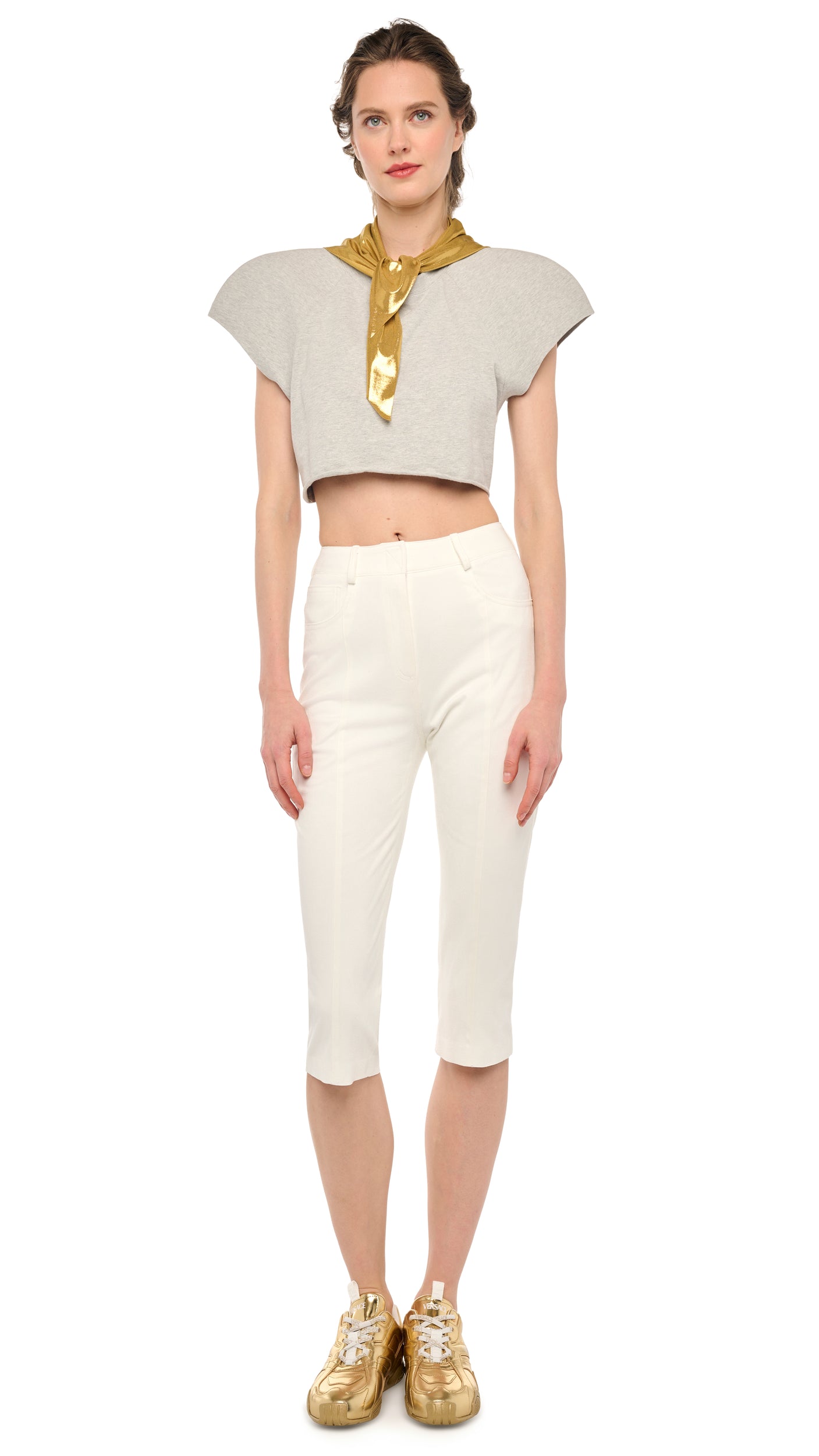 closed pedal pusher 44 PEDAL PUSHER JEAN – Snow White – Norma Kamali