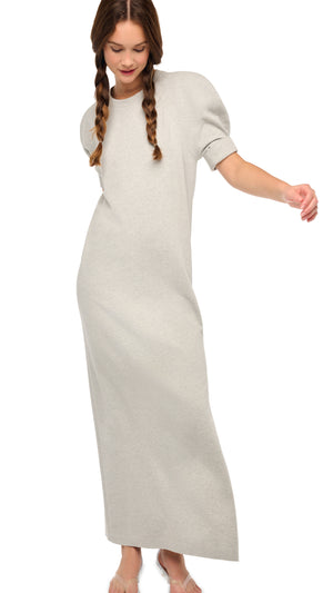 SHORT SLEEVE BOMBER 1980S LONG DRESS #5 Thumbnail
