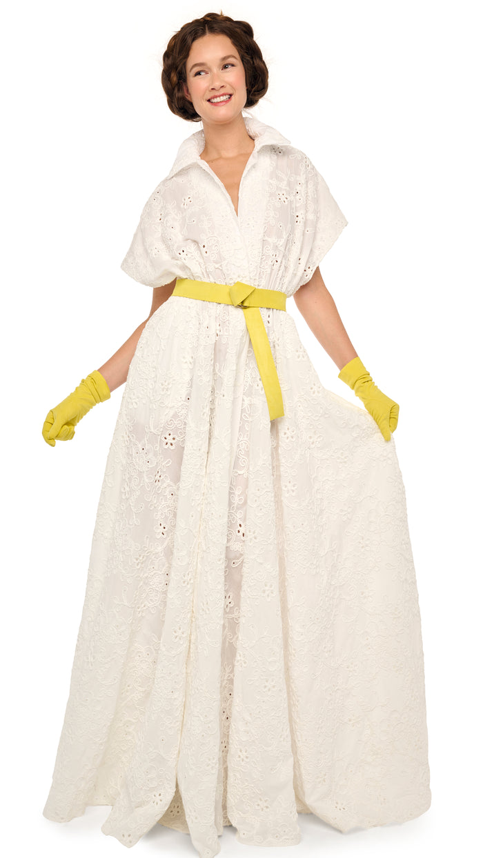 OVERSIZED SLEEVELESS NK FLARED GOWN #5