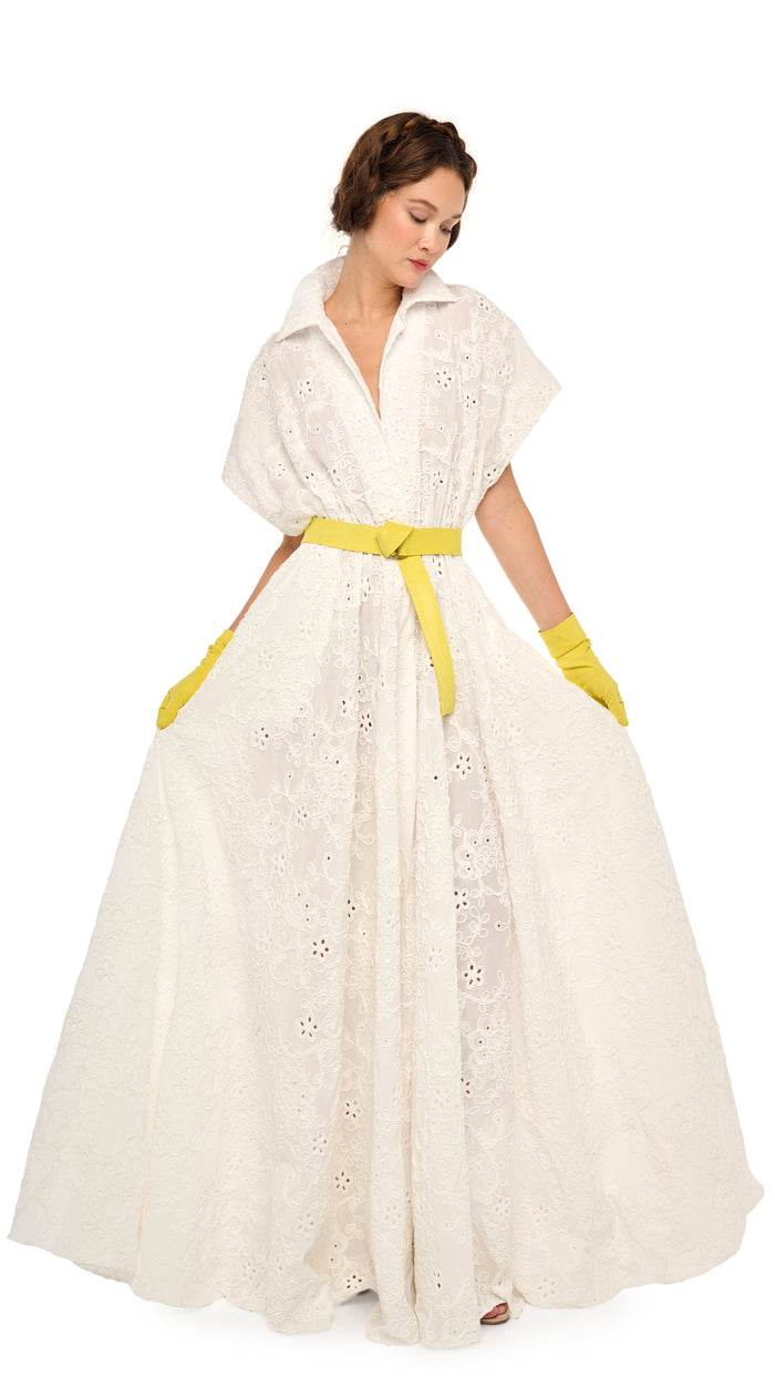 OVERSIZED SLEEVELESS NK FLARED GOWN #6