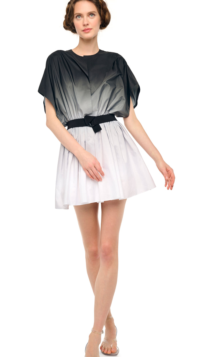 SLEEVELESS FLARED MINI DRESS #7