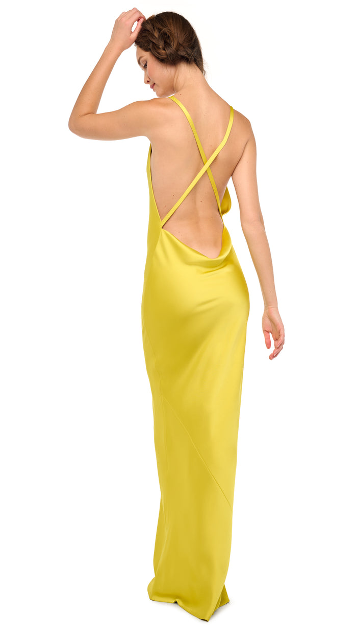 CROSS BACK BIAS GOWN #5
