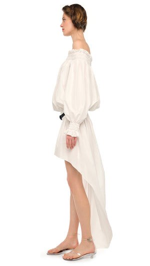 LONG SLEEVE PEASANT HI LOW DRESS #2 Thumbnail