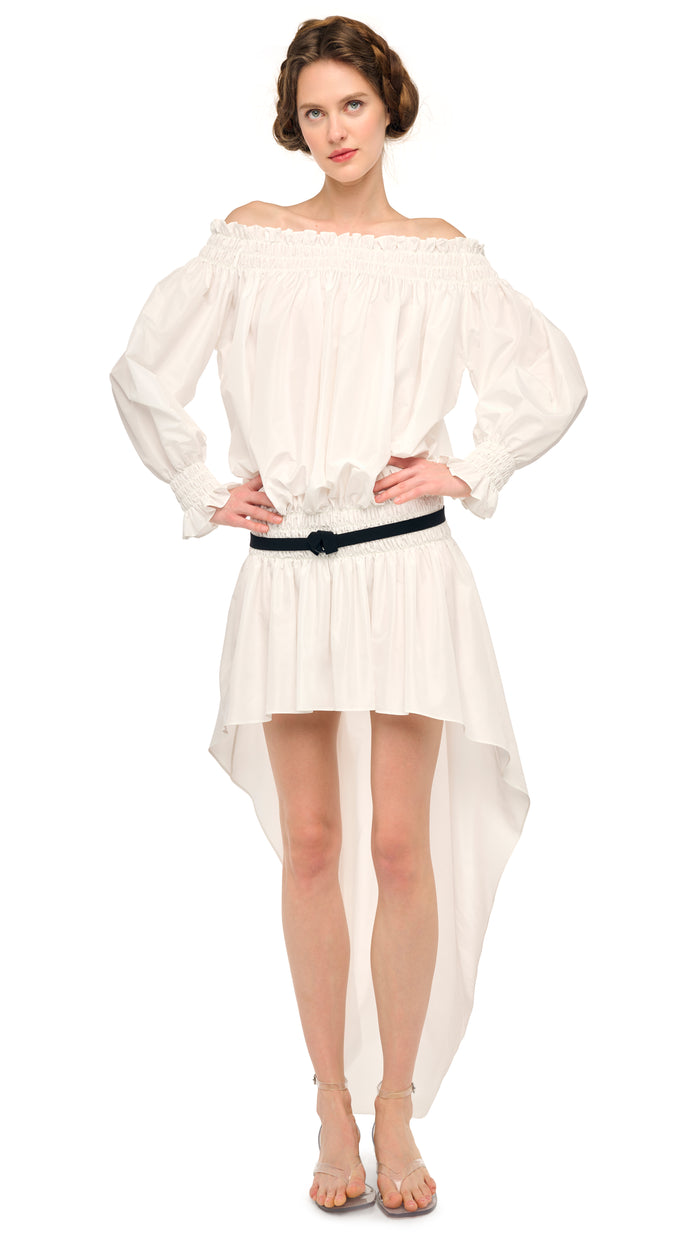 LONG SLEEVE PEASANT HI LOW DRESS #1