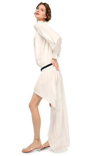 LONG SLEEVE PEASANT HI LOW DRESS #7 Thumbnail