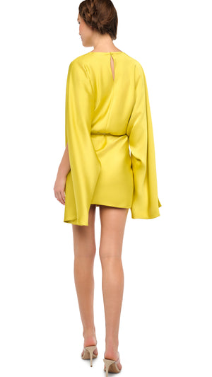 REVERSE OBIE MINI DRESS W/ LONG SLEEVE #3 Thumbnail