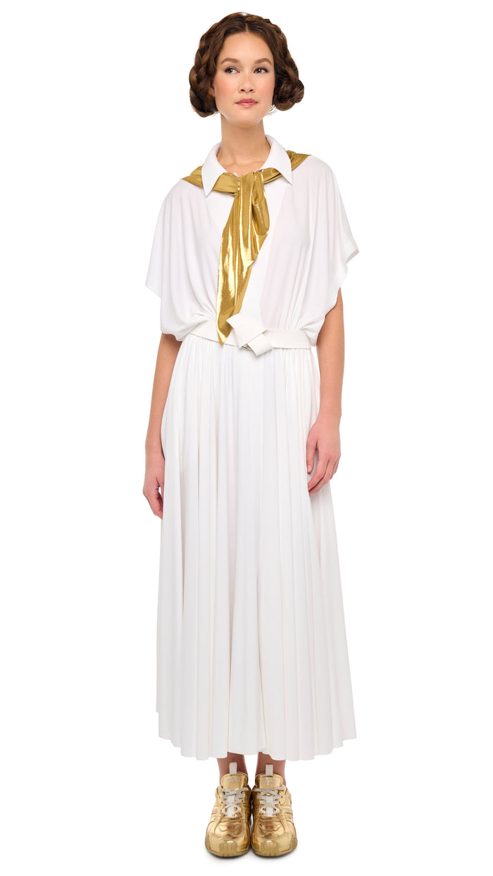 OVERSIZED SLEEVELESS NK FLARED DRESS #4