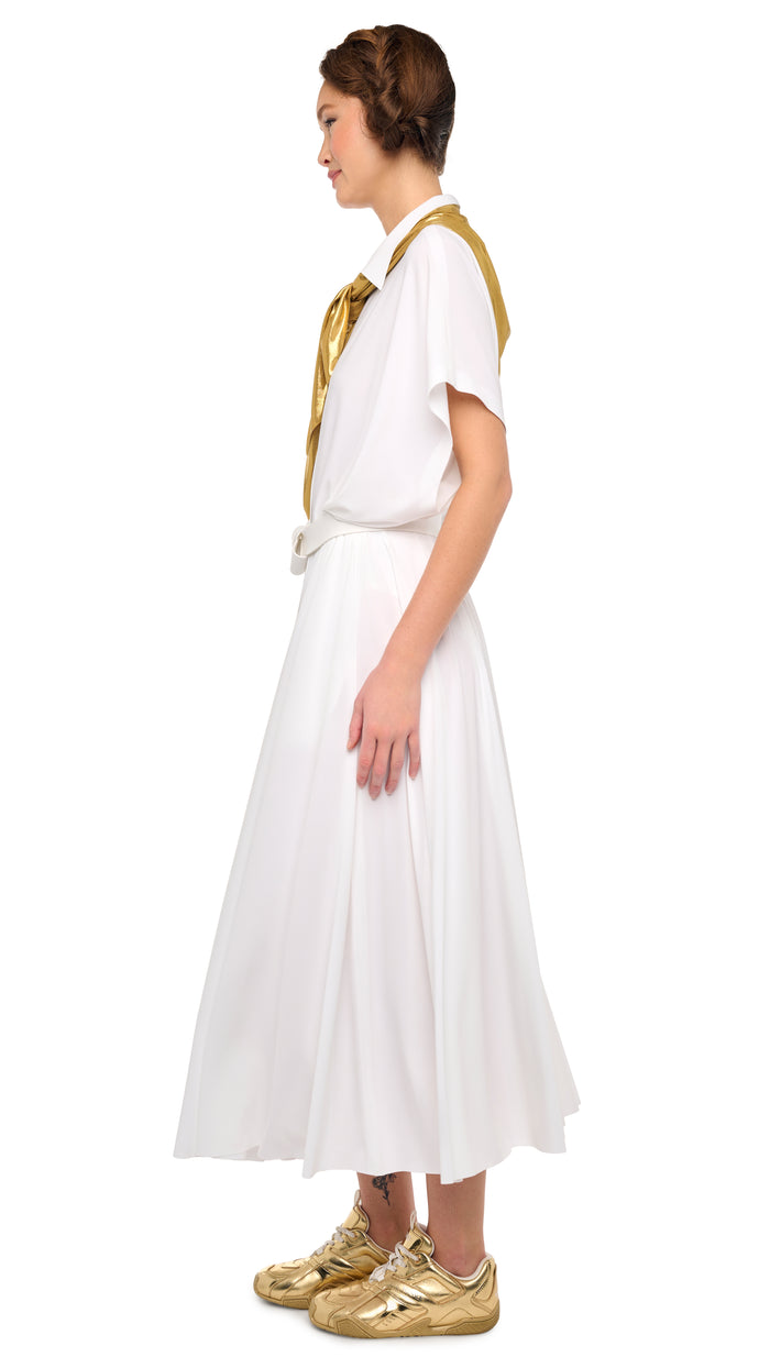 OVERSIZED SLEEVELESS NK FLARED DRESS #2