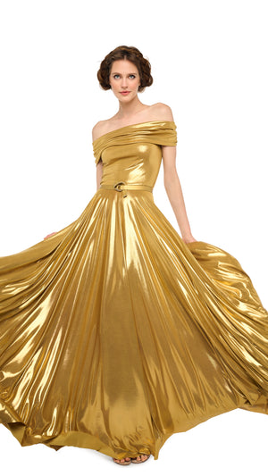 COWL NECK FLARED GOWN #8 Thumbnail