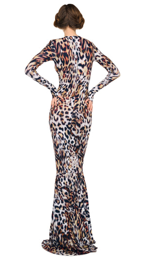 SHIRRED FRONT FISHTAIL GOWN #3 Thumbnail