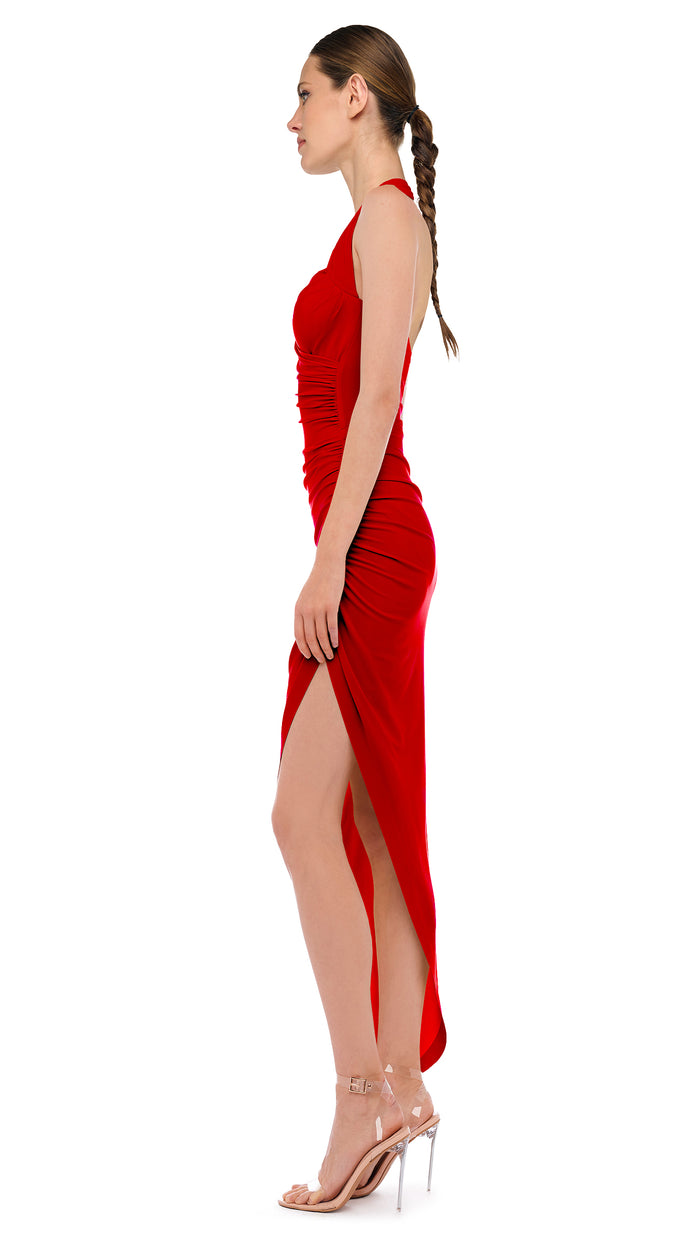 CAYLA SIDE DRAPE GOWN #2