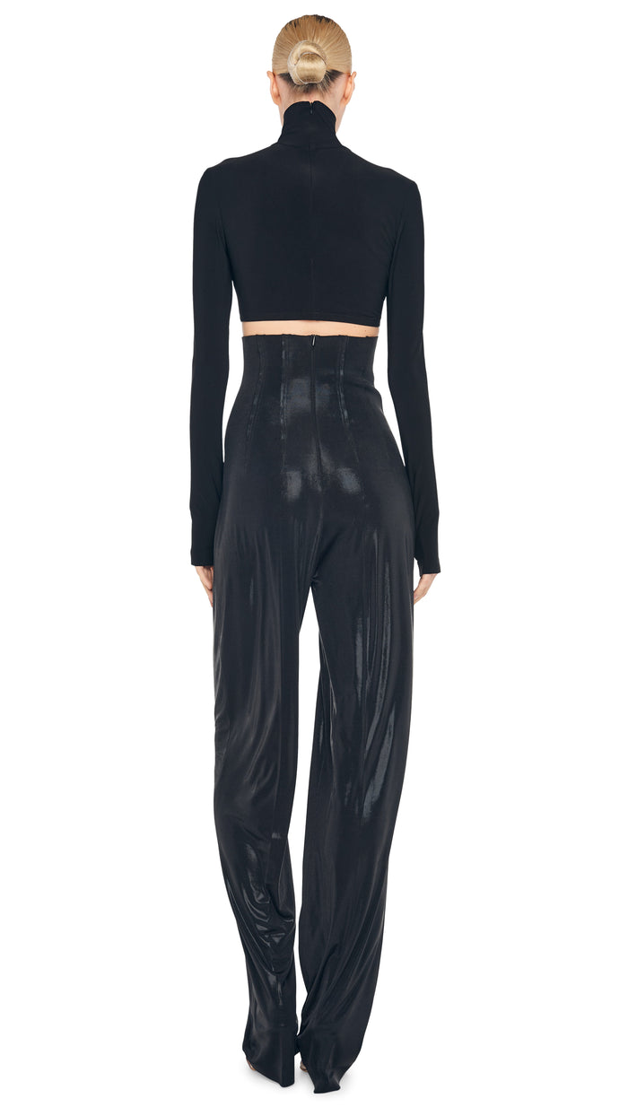 HIGH WAIST TAILORED PLEAT PANT #3